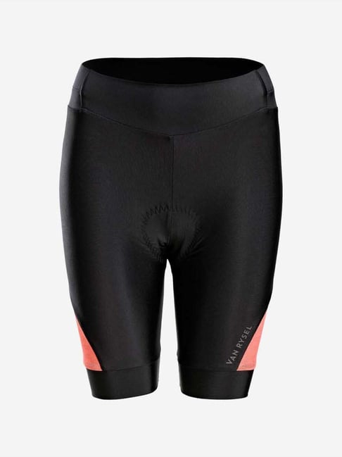 Van Rysel by Decathlon Black Plain Padded Cycling Shorts