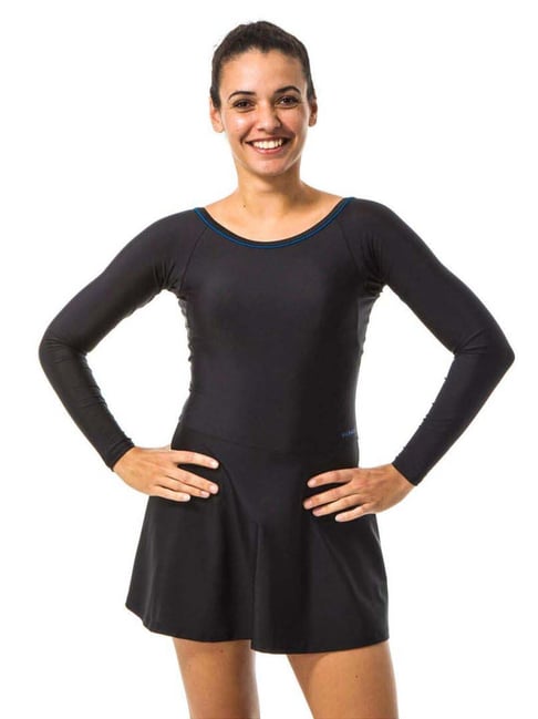 Nabaiji by Decathlon Black Plain Swimsuit