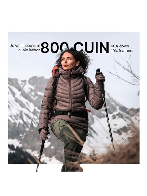 Decathlon Duck Down Ski Jackets Simond Women's MT100 Hooded Down