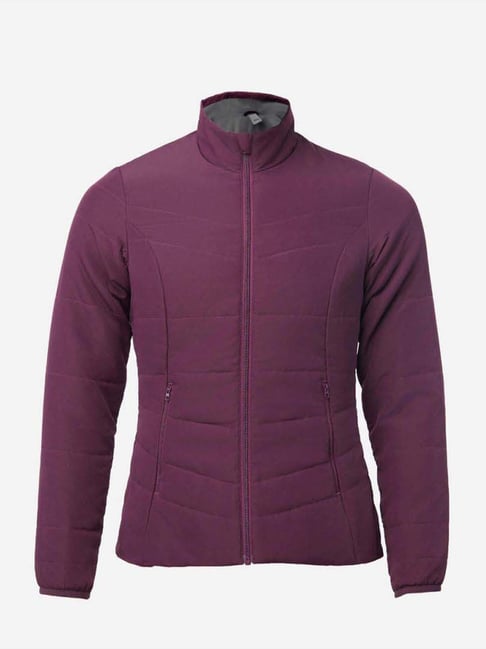 Forclaz by Decathlon Purple Plain Padded Jacket