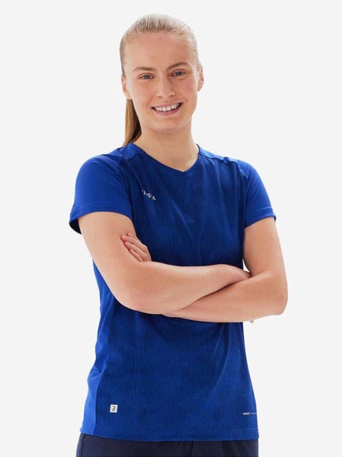 Kipsta by Decathlon Deep Indigo Plain Football Jersey