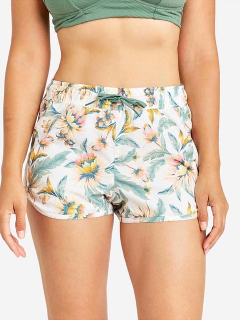 Olaian by Decathlon White Printed Swim Shorts