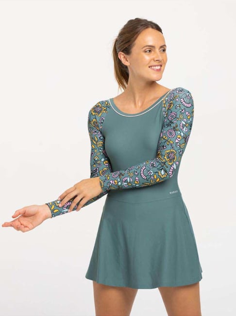 Nabaiji by Decathlon Multicolored Plain Swimsuit