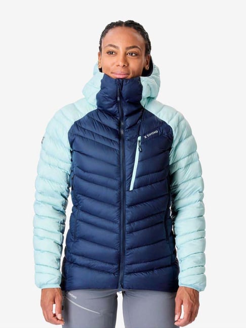 Simond by Decathlon Blue Plain Down Jacket