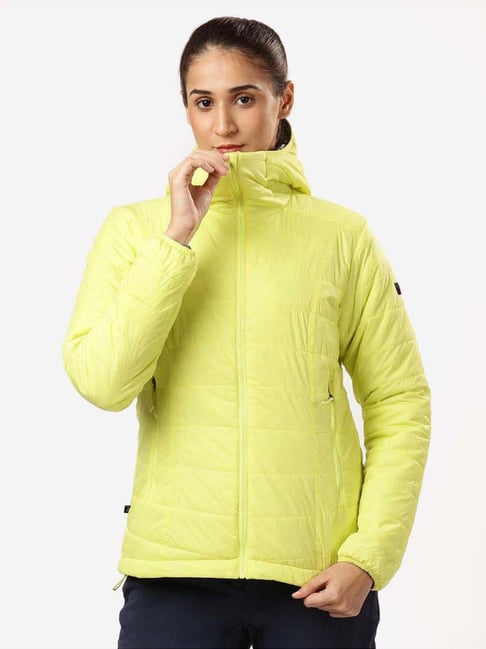 padded jacket forclaz jacket price Forclaz by Decathlon Yellow Plain Padded Jacket