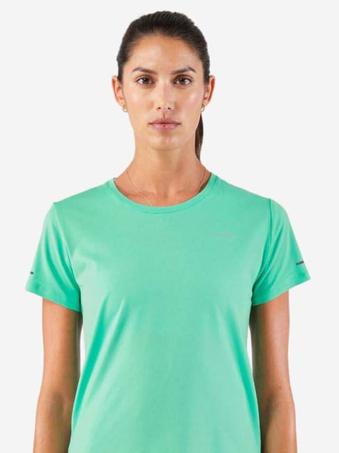 Kiprun by Decathlon Green Plain T-Shirt