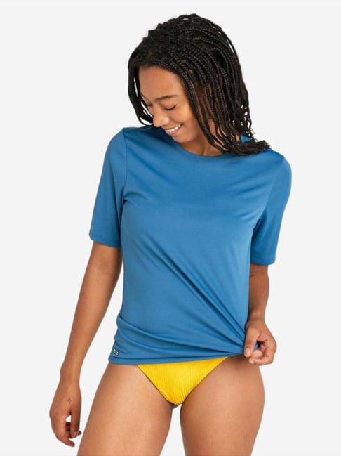 Olaian by Decathlon Blue Plain Surfing Top