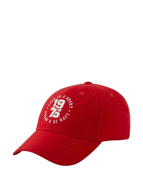 Decathlon Cherry Red 100% Polyester Baseball Cap
