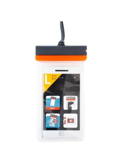 ITIWIT By Decathlon Off White Solid, waterproof Mobile Phone Pouch