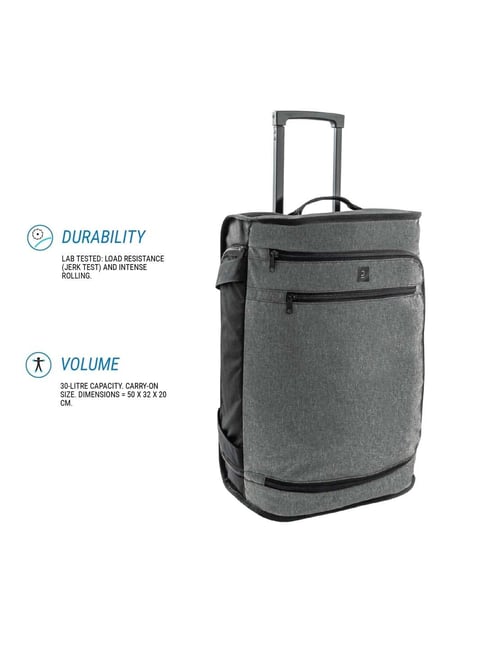 Kipsta by Decathlon Black Soft Cabin Trolley Bag