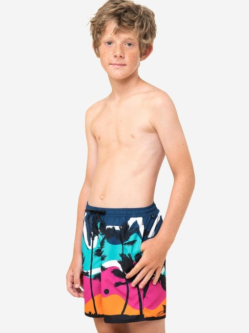 Olaian by Decathlon Kids Multicolor Printed Swim Shorts-picture-42