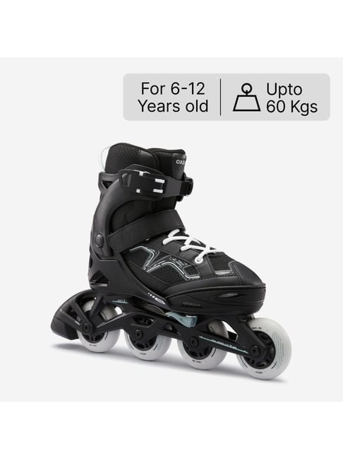 Oxelo by Decathlon Kids Skating Shoes Inline Fit Black