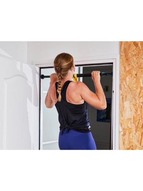Corength by Decathlon Door Lockable Pull Up Bar 70 Cm Black Blue