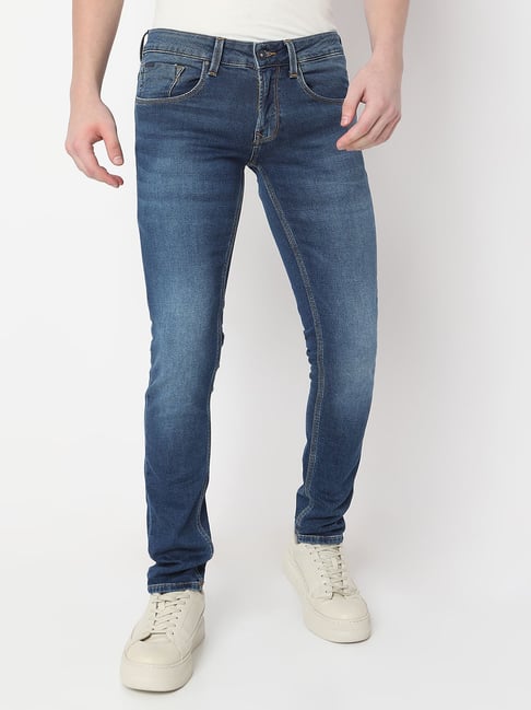 Spykar Blue Slim Fit Jeans-picture-32