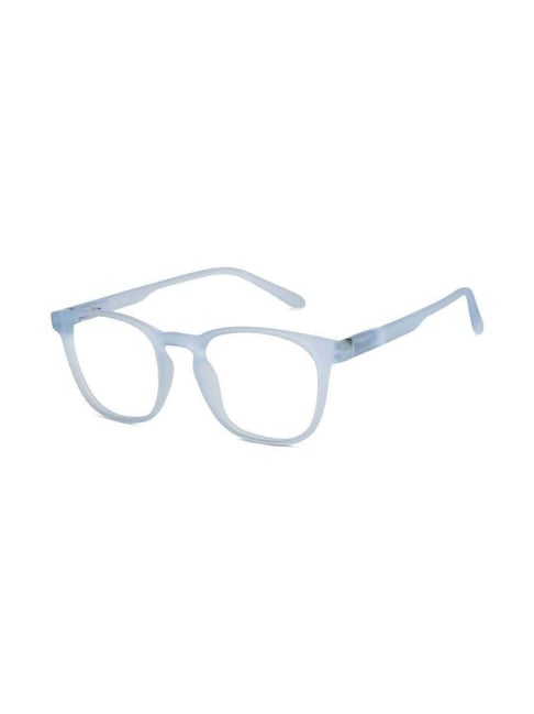 Lenskart Blu Hustlr Peyush Bansal Zero Power Computer Glasses with Blue Cut (Sky Blue)