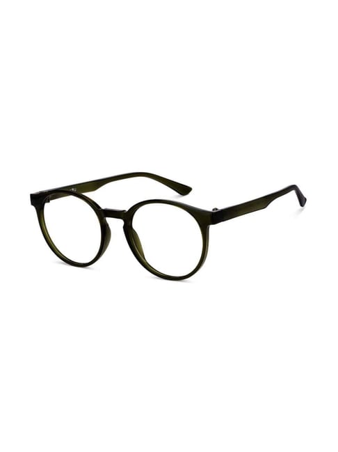 Lenskart Blu LB E14453 Green Full Rim Round Zero Power Computer Glasses
