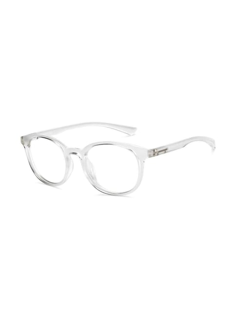 Lenskart Blu LB E13736 Transparent Full Rim Round Zero Power Computer Glasses