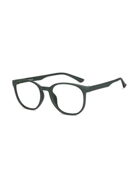 Lenskart Blu LB E14061 Green Full Rim Oval Zero Power Computer Glasses