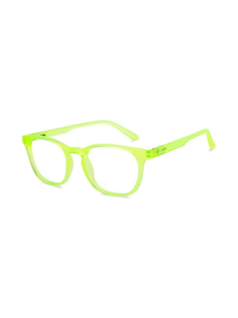 HUSTLR Green Square Blue Light Protection Unisex Reading Glasses
