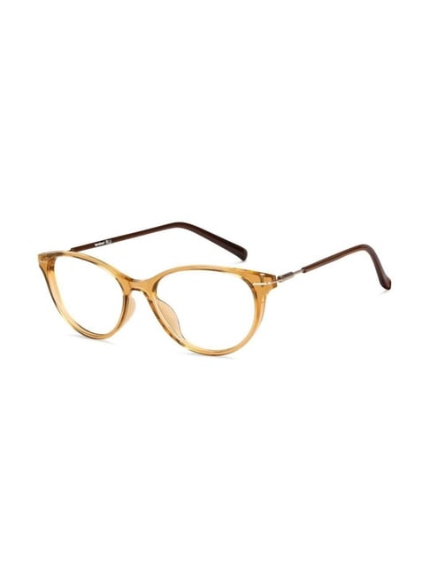 Lenskart Blu LB E14791 Brown Full Rim Cat Eye Zero Power Computer Glasses