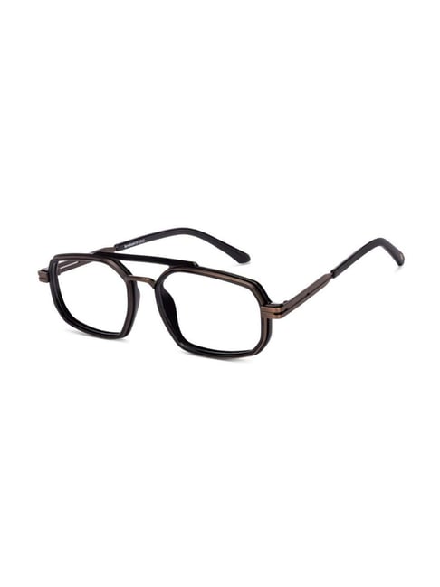 Lenskart STUDIOBrown Hexagon Unisex Reading Glasses