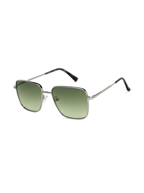 John Jacobs 147672 Green UV Protected Square Sunglasses