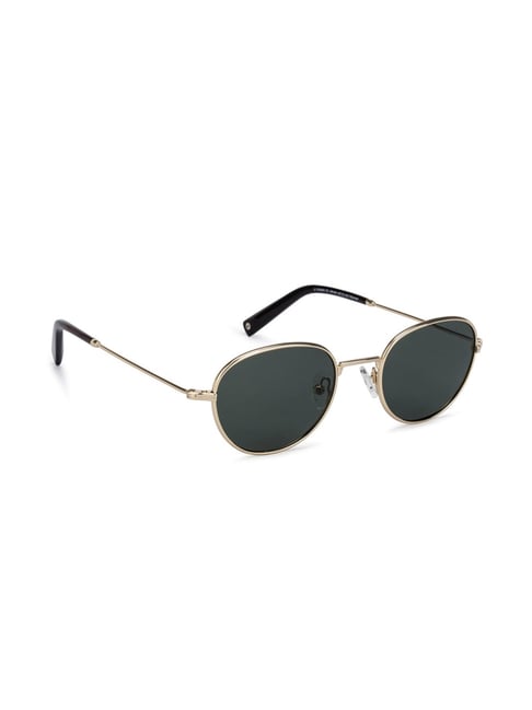 John Jacobs JJ S12810 Green Polarized Round Sunglasses