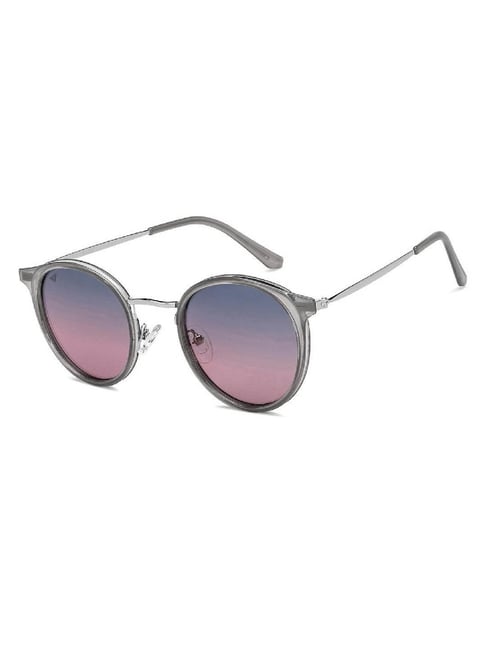 Vincent Chase Pink Round Polarised and UV Protected Lens Unisex Sunglasses