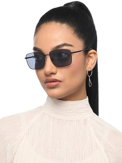 John Jacobs Cred Grey Rectangle UV Protection Lens Unisex Sunglasses