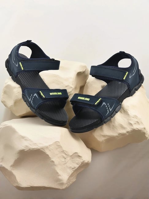 Woodland Men's Navy Floater Sandals-picture-12
