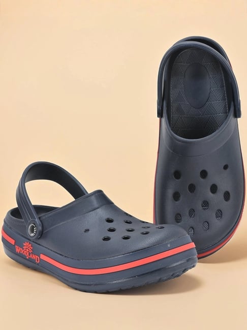 Buy Woodland Women's Navy Back Strap Clogs for Men at Best Price