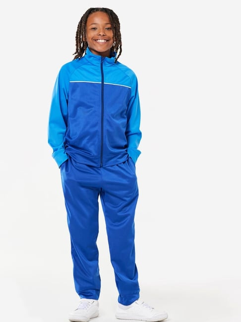 Buy DECATHLON Kids Deep Blue Color Block Tracksuit Online Tata CLiQ