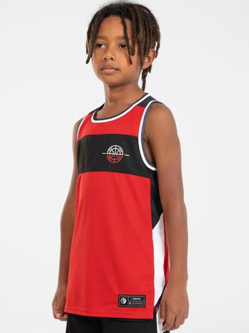 Tarmak by Decathlon Kids Multicolor Printed Reversible Tank Top-picture-14