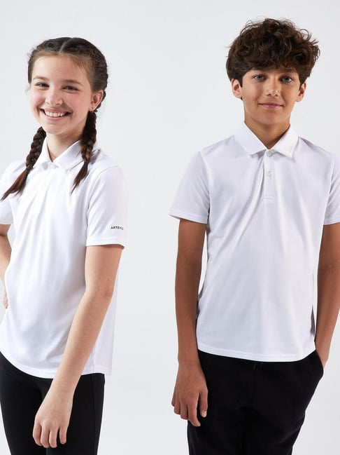 Artengo by Decathlon Kids Snow White Polo T-Shirt