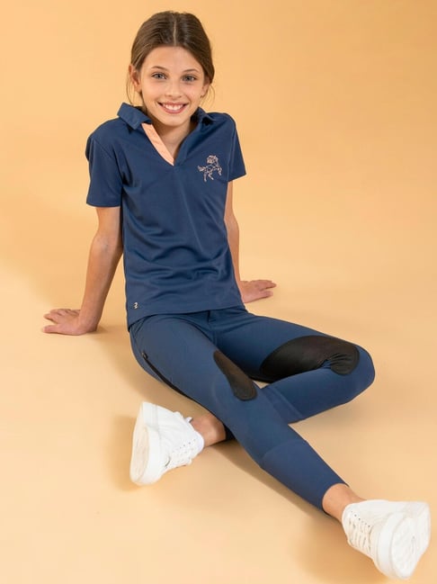 Fouganza by Decathlon Kids Midnight Blue Breeches