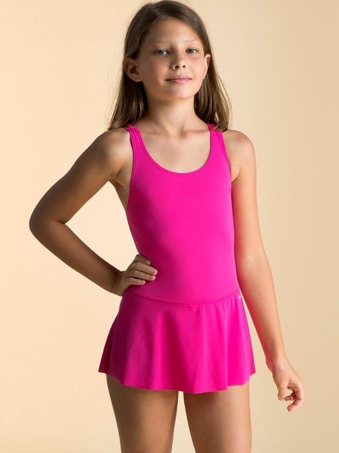 Nabaiji by Decathlon Kids Magenta Swimming Costume
