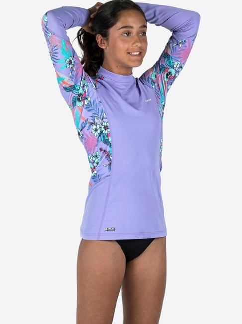 Olaian by Decathlon Kids Purple Printed T-Shirt