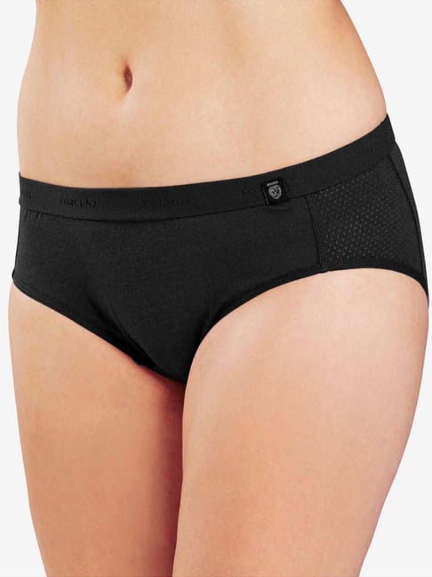 Forclaz by Decathlon Black Plain Boxer Shorts