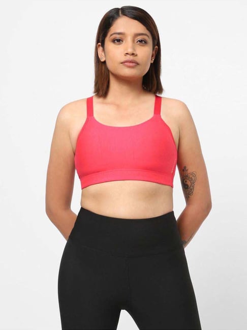 Domyos by Decathlon Pink Plain Sports Bra