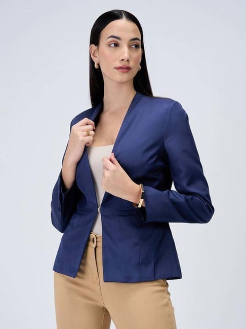 SALT Attire Blue Plain Jacket-picture-16