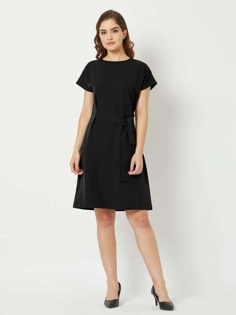 SALT Attire Black Plain Dress-picture-25