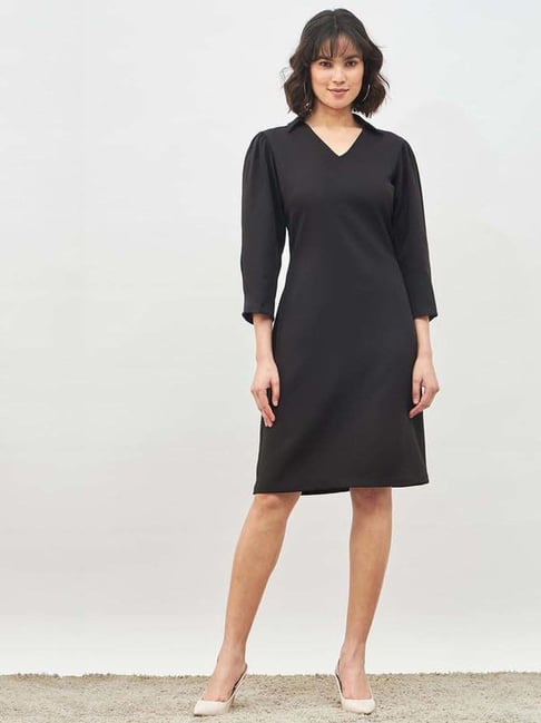 SALT Attire Black Plain Dress-picture-22