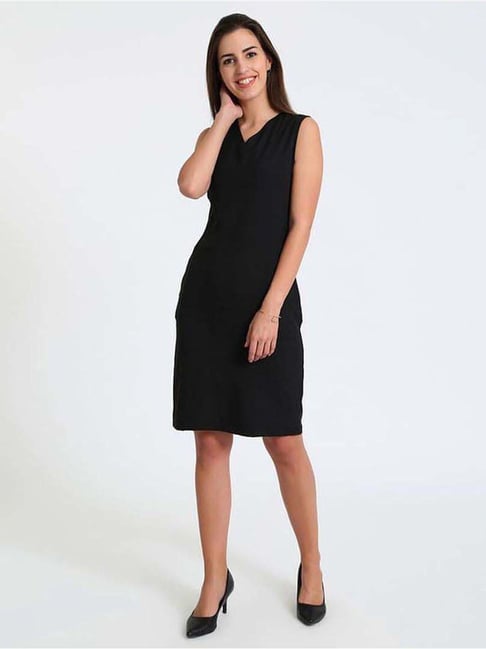 SALT Attire Black Plain Dress-picture-32