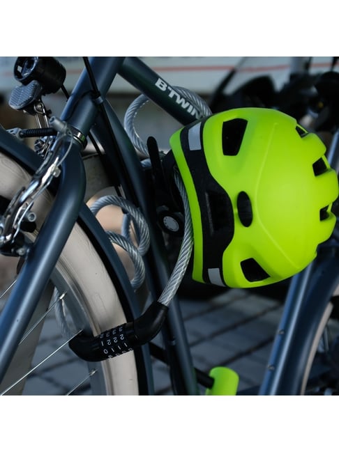 Elops by Decathlon Cycle Lock Cable 120 with Number Grey