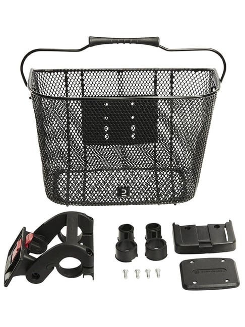 Btwin by Decathlon Kids Cycle Basket Black