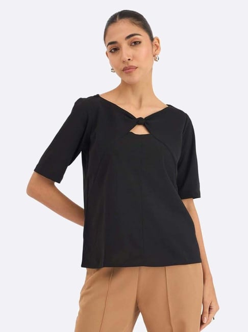 SALT Attire Black Plain Top-picture-16