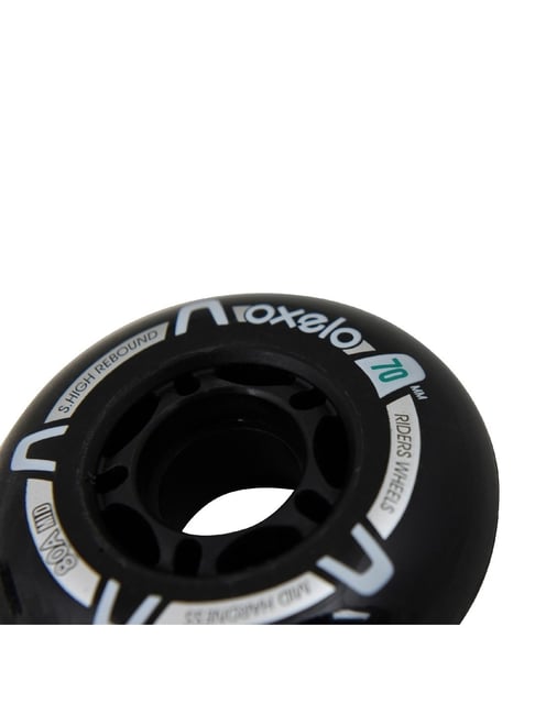Oxelo by Decathlon 70mm 80A Inline Skate Wheels in Pack