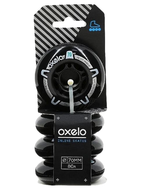 Oxelo by Decathlon 70mm 80A Inline Skate Wheels in Pack - Main Image
