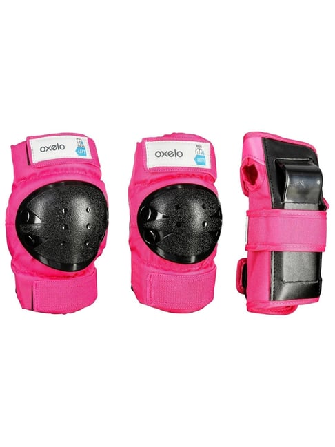Oxelo by Decathlon Kids' 3-piece Safety Guards Pink