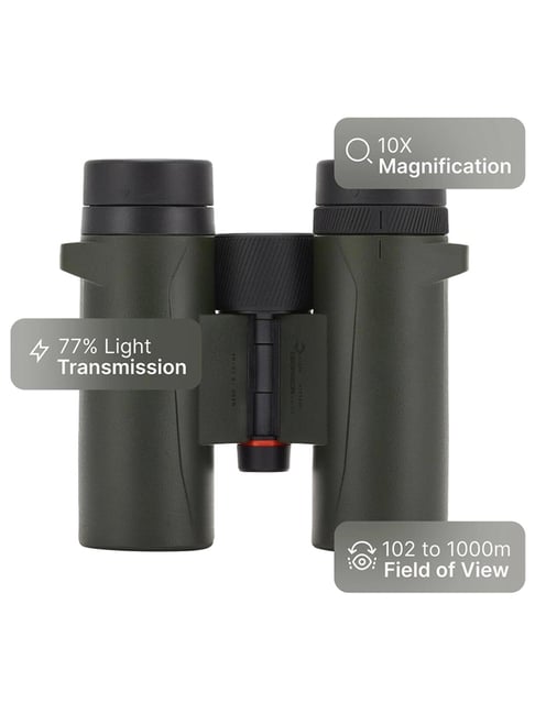 Solognac by Decathlon Waterproof Binoculars 500 10x32 Green